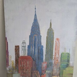 Colorful Cityscape Canvas Art